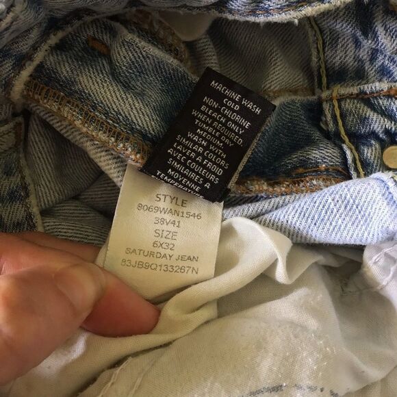 Vintage Ralph Lauren Saturday Jeans Light Blue Denim - Picture 7 of 9